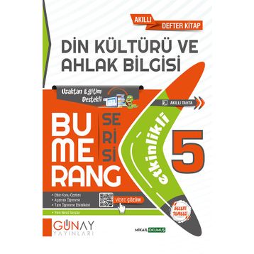 Günay Yayınları 5. Sınıf Bumerang Etkinlikli Din Kültürü Konu Anlatımı Kitabı