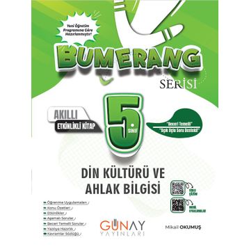 Günay Yayınları 5. Sınıf Bumerang Etkinlikli Din Kültürü Konu Anlatımı Kitabı