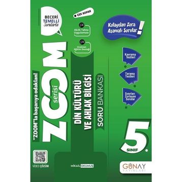 Günay Yayınları 5. Sınıf Yeni Zoom Din Kültürü Soru Bankası