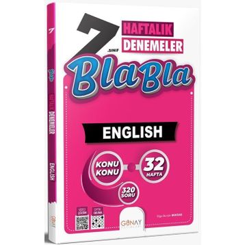Günay Yayınları 7. Sınıf İngilizce Bla Bla Haftalık Denemeler