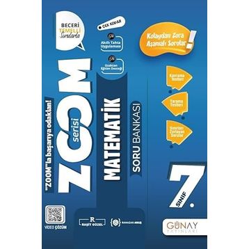 Günay Yayınları 7 Sınıf Zoom Serisi Matematik Soru Bankası