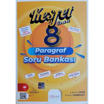 Günay Yayınları 8. Sınıf Paragraf Keşfet Serisi Soru Bankası