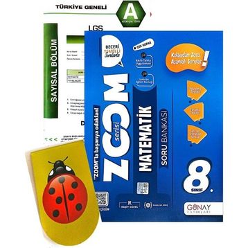 Günay Yayınları - 8.Sınıf Zoom Matematik Soru Bankası - Muba Yayınları Deneme + Ayraç