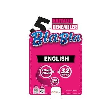 Günay Yayınları - Bla Bla 5. Sınıf English Haftalık Denemeler