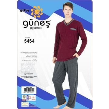 Güneş 5454 Uzun Kol Mevsimlik Erkek Pijama Takımı