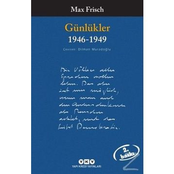 GÜNLÜKLER 1946-1949) - MAX FRISCH