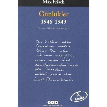 GÜNLÜKLER 1946-1949) - MAX FRISCH