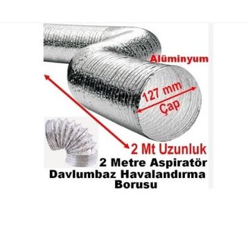 Günlüler 127 mm 2 m Uzayan Aspiratör Borusu