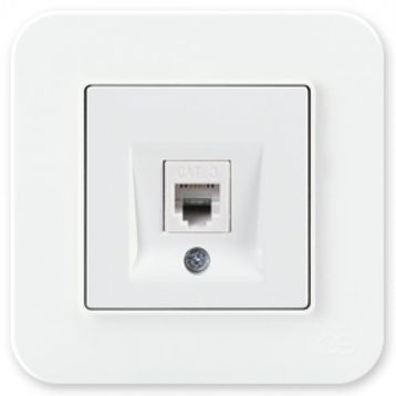 Günsan Elektrik 01379300-100120 Radius Nümeris Fildişi Beyazı Telefon Priz