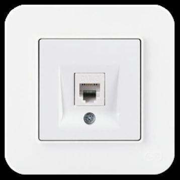 Günsan Elektrik 01379300-100120 Radius Nümeris Fildişi Beyazı Telefon Priz