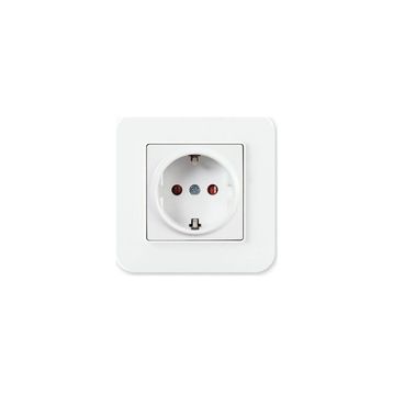 Günsan Elektrik 01379300-100138 Radius Çocuk Korumalı Kapaklı Fildişi Beyazı Topraklı Priz