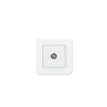 Günsan Elektrik 01379300-100172 Radius Tekli F Konnektörlü Fildişi Beyazı Uydu Priz