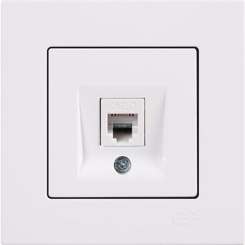 Günsan Elektrik 01409300-100120 Eqona Nümeris Fildişi Beyazı Telefon Priz