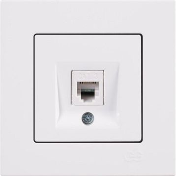 Günsan Elektrik 01409300-100120 Eqona Nümeris Fildişi Beyazı Telefon Priz