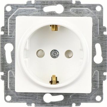 Günsan Elektrik 01409300-100138 Eqona Çocuk Korumalı Kapaklı Fildişi Beyazı Topraklı Priz
