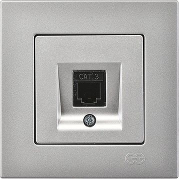 Günsan Elektrik Eqona Gümüş Nümeris Telefon Prizi