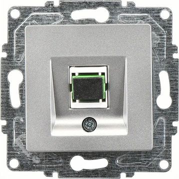 Günsan Elektrik Eqona Radius Neoline Fiber Gümüş Optik Data Prizi