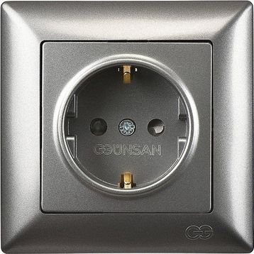 Günsan Elektrik Visage Füme Çocuk Korumalı Topraklı Priz
