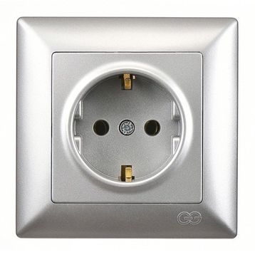 Günsan Elektrik Visage Gümüş Topraklı Priz