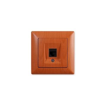 Günsan Elektrik Visage Meşe Nümeris Telefon Prizi