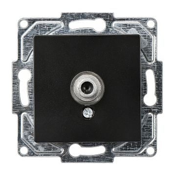Günsan EQONA RJ45 CAT6 + CAT3 Mat Siyah Data Nümeris Telefon Prizi