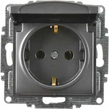 Günsan Visage Füme Mekanizma Tuşkapak Kapaklı Topraklı Elektrik Priz