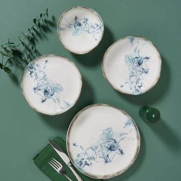 Güral 578 Roden Asimetrik Bone 6 Kişilik 24 Parça Yemek Takımı