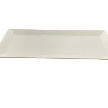 Güral Porselen 34 cm Krem Düz Tabak