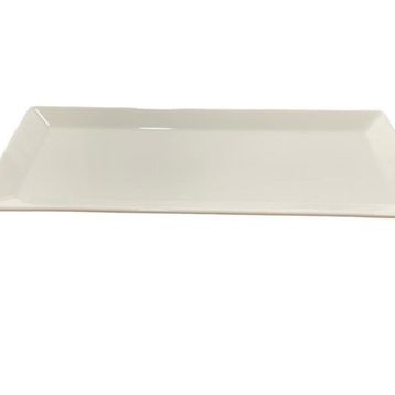 Güral Porselen 34 cm Krem Düz Tabak