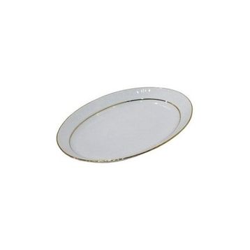 Güral Porselen 35 Cm 3'Lü Yaldızlı Büyük Salata Tabağı