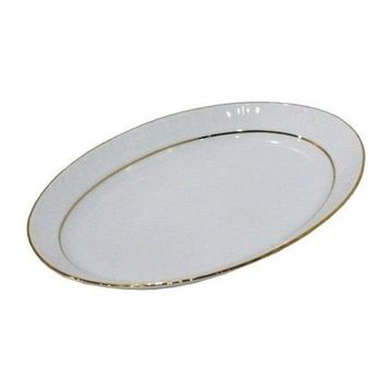 Güral Porselen 35 Cm 3'Lü Yaldızlı Büyük Salata Tabağı