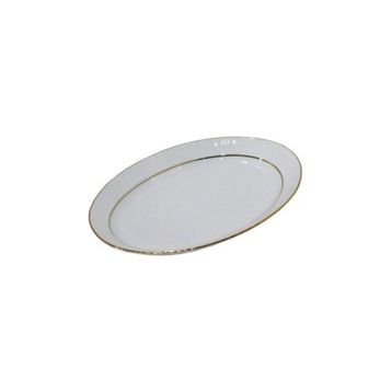 Güral Porselen 35 Cm 3'Lü Yaldızlı Büyük Salata Tabağı