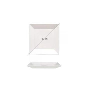Güral Porselen 37 cm Krem Düz Tabak