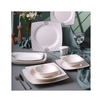 Güral Porselen 5993 Caroline 54 Parça 12 Kişilik Yemek Takımı