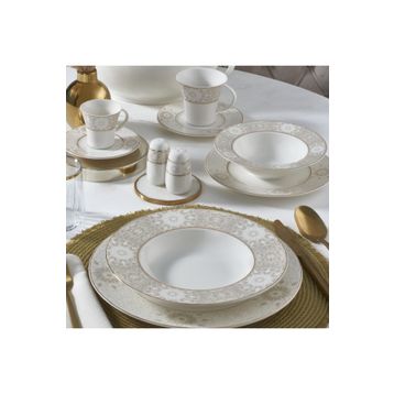 Güral Porselen 6132 Yuvarlak Bone 85 Parça Yemek Takımı