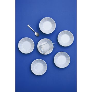 Güral Porselen Acem 6'lı Çay Tabağı Seti