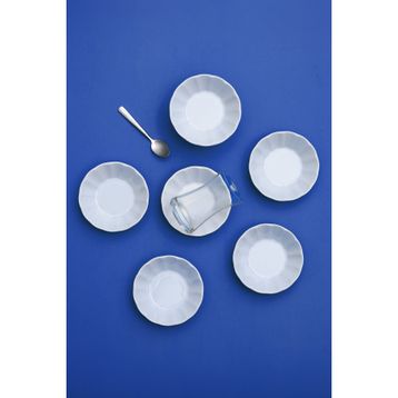Güral Porselen Acem 6'lı Çay Tabağı Seti