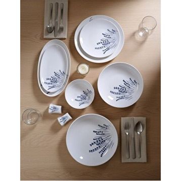 Güral Porselen Atina 30 Parça 6 Kişilik Bone Porselen Yemek Takımı