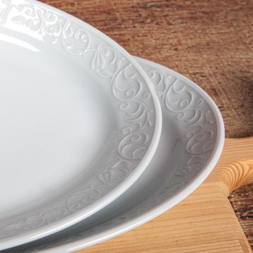 Güral Porselen Bahar Dalı 2x25 cm Kayık Tabak
