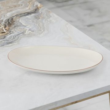 Güral Porselen Elıps 25 cm Kayık Tabak