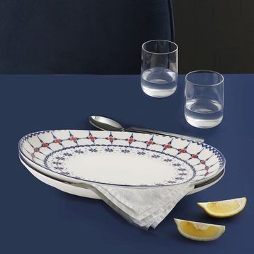 Güral Porselen Elıps 25 cm Kayık Tabak
