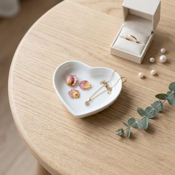 Güral Porselen Kalp 8 cm Sos Tabağı