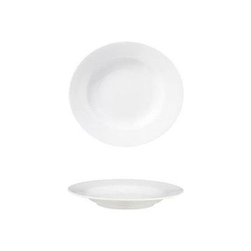 Güral Porselen Köşeli Otel 21 cm 12 Adet Çukur Tabak