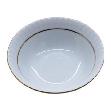 Güral Porselen Mat Yaldızlı 12'li Çukur Yemek Tabağı