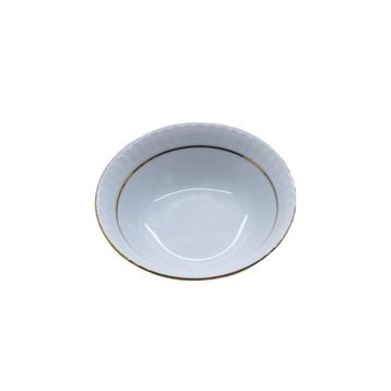 Güral Porselen Mat Yaldızlı 12'li Çukur Yemek Tabağı