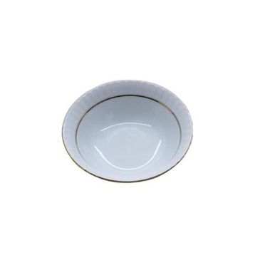 Güral Porselen Mat Yaldızlı 12'li Çukur Yemek Tabağı