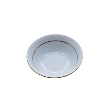 Güral Porselen Mat Yaldızlı 12'li Çukur Yemek Tabağı