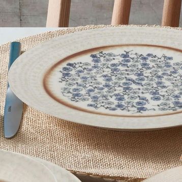 Güral Porselen Reaktif Kutu Atina 24 Parça Yemek Seti