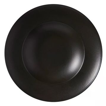 Güral Porselen Reno Bodrum Siyah 26 cm Bone Makarna Tabağı