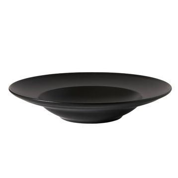 Güral Porselen Reno Bodrum Siyah 26 cm Bone Makarna Tabağı